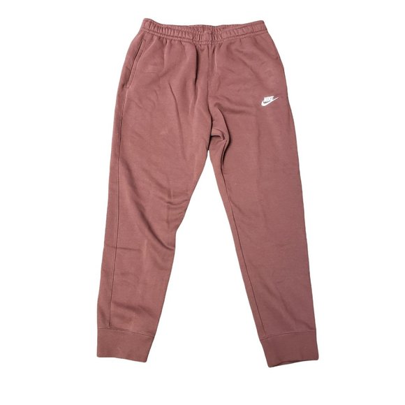 Nike Pants - Nike Womens Solid Maroon Jogger Sweatpants Size M Athletic Activewear Sporty